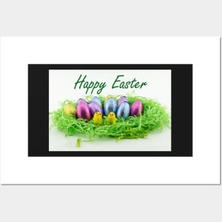 Happy Easter chocolate eggs Posters and Art